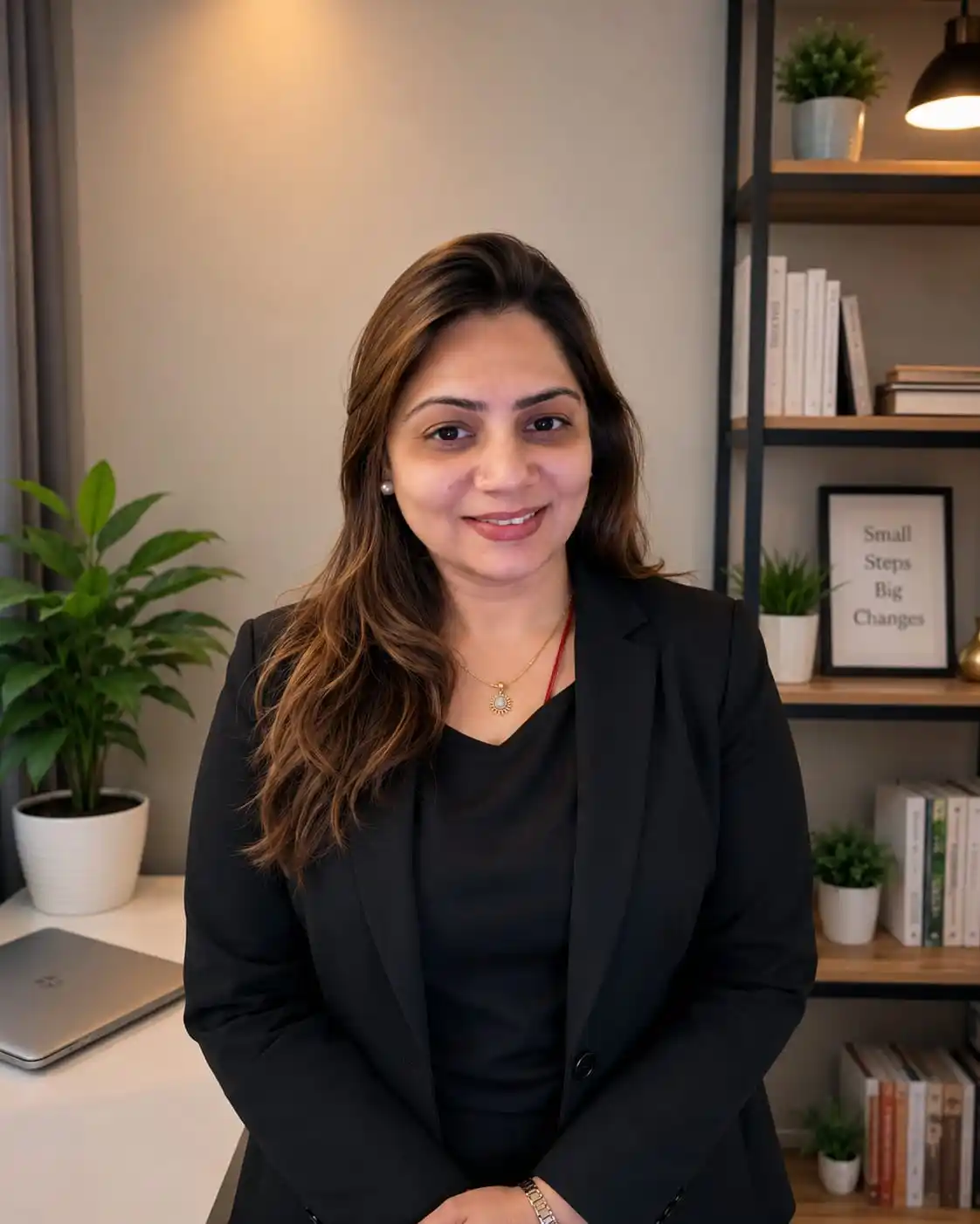Ms. Maya Shah, clinical nutritionist and founder of Amrut Aahar, at her Navi Mumbai clinic
